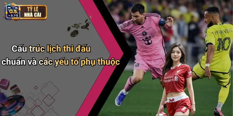 Cấu trúc lịch thi đấu chuẩn và các yếu tố phụ thuộc