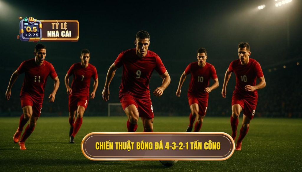 Chiến thuật bóng đá 4-3-2-1 tấn công