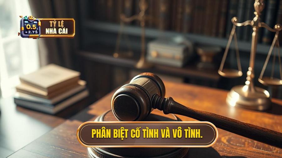 1. Phân biệt cố tình và vô tình.