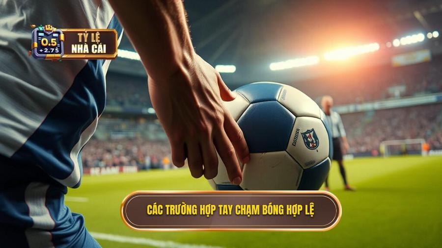2. Các trường hợp tay chạm bóng hợp lệ