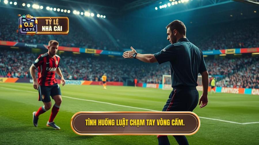 2. Tình huống luật chạm tay vòng cấm.