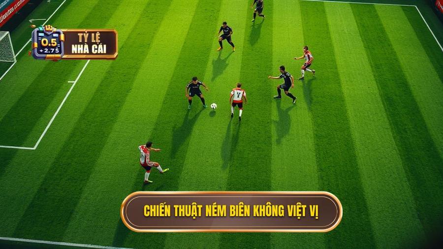 3. Chiến thuật ném biên không việt vị