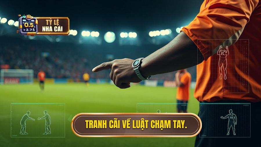 3. Tranh cãi về luật chạm tay.