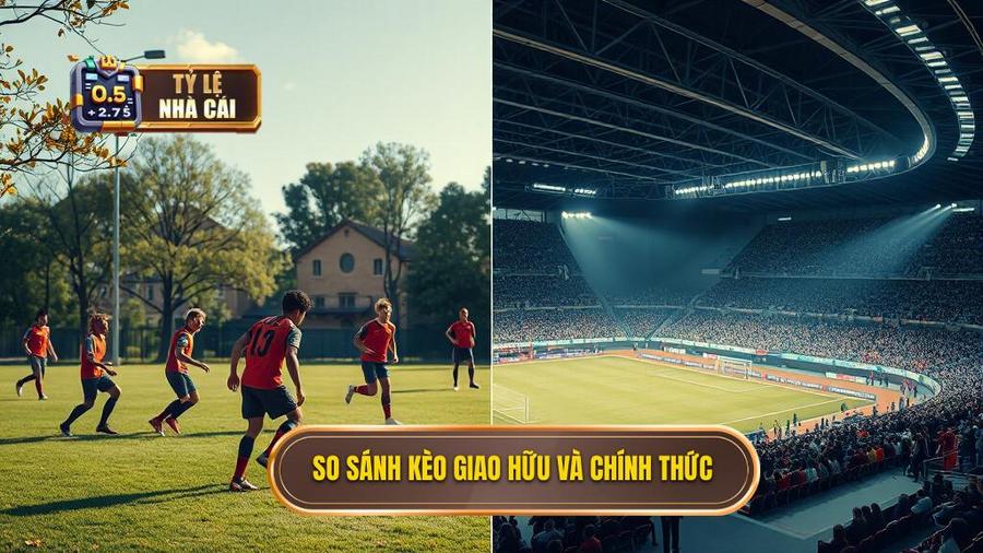 So sánh kèo Giao hữu và Chính thức